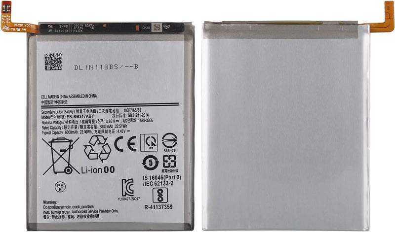 SwarKing Replacement Battery Compatible with Samsung Galaxy M31 SM-M315 & M31s SM-M317 EB-BM317ABY with Toolkit - Image 2